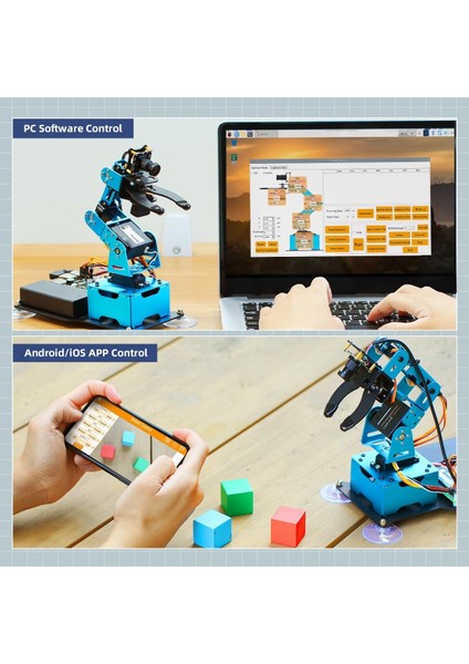 Lewansoul Raspberry Pi Aı Vision Robotik Kol 5 Dof Mini Programlanabilir fiyatları
