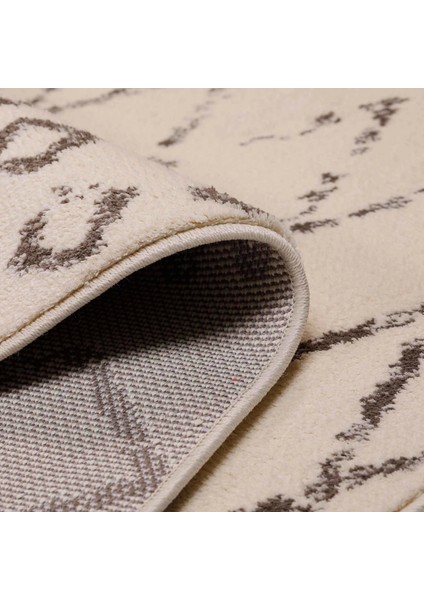 Rodos 2615A Beyaz Geometrik Desen Iskandinav Tarzı Halı fırsatları