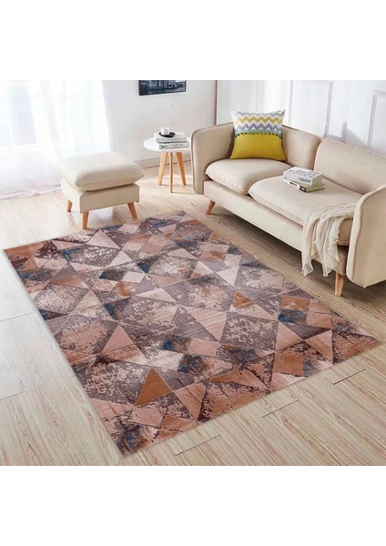 Klasik 30371 Geometrik Desenli Akrilik Halı modelleri