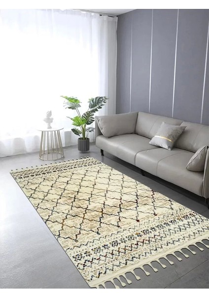 Rodos 6609A Etnik Desenli Iskandinav Halı