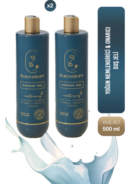 Yoğun Nemlendirici Arındırıcı Duş Jeli 1000 ml Banyo ve Duş Jeli 2'li