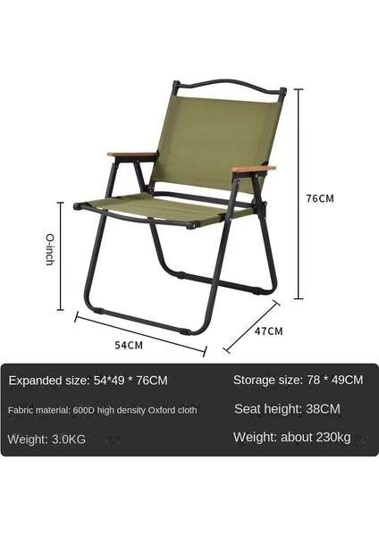 Kamp Sandalyesi Açık Katlanır Sandalye (Yurt Dışından)