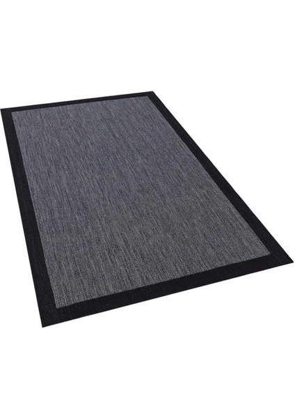 Halıca S-9714 Jüt Sisal Füme Siyah Dekoratif Halı indirimleri