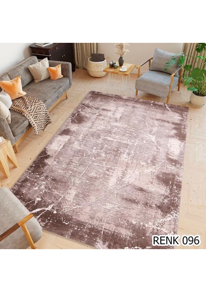 Klasik 30196 Gri Renk Modern Desenli Akrilik Halı