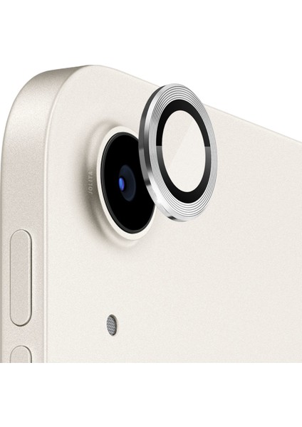 iPad Air 5. Nesil 10.9 Inç 2022 Uyumlu Kamera Koruyucu Kırılmaz Temperli Cam Lens Koruyucu Gümüş