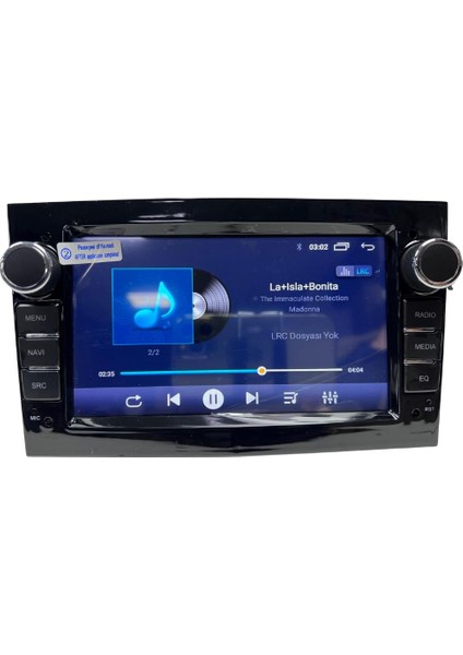 Oto Multimedya Opel Vectra C Black Unı - Ty / 2 GB Ram 32 GB HDD / 7 Inch Ekr. Carplay And. 13 Double Teyp - Navigasyon Cihazı Myw