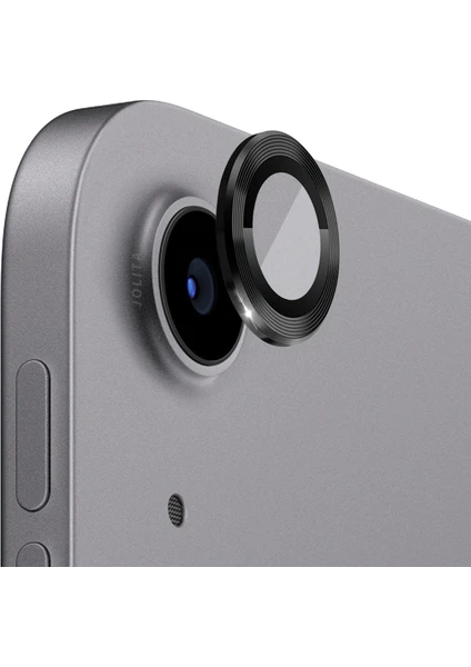 iPad Air 5. Nesil 10.9 Inç 2022 Uyumlu Kamera Koruyucu Kırılmaz Temperli Cam Lens Koruyucu Siyah