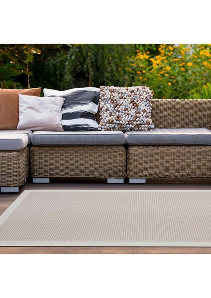 Halıca S-9427 Jüt Sisal Beyaz Krem Dekoratif Halı