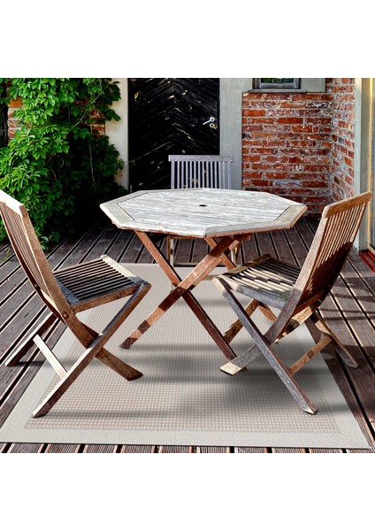 Halıca S-9427 Jüt Sisal Beyaz Krem Dekoratif Halı