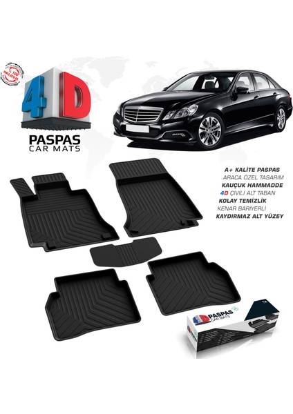 Mercedes E Serisi W212 4D Havuzlu Paspas 2009-2016 A+ Kalite