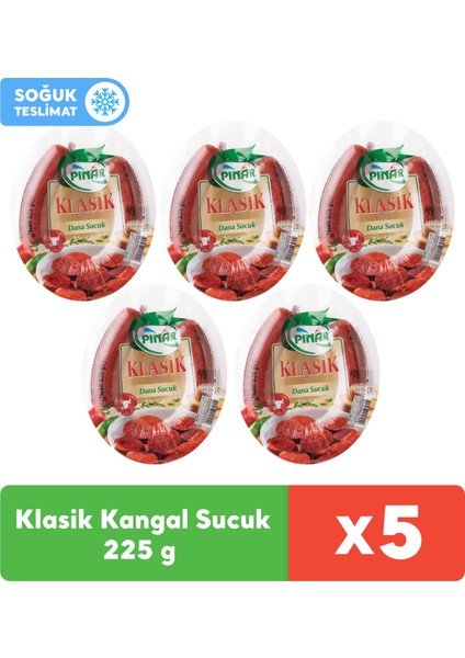 Klasik Dana Kangal Sucuk 225 g x 5 Adet