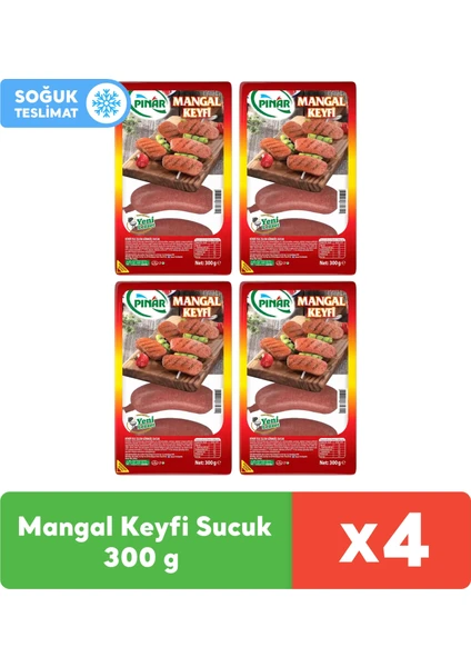 Mangal Keyfi Hindi Sucuk 300 g x 4 Adet