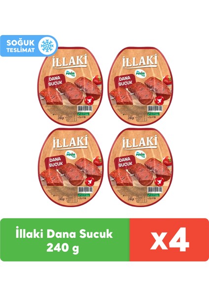 İllaki Dana Sucuk 240 g x 4 Adet