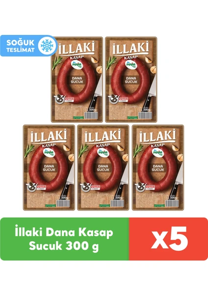 Illaki Dana Kasap Sucuk 300 gr x 5 Adet