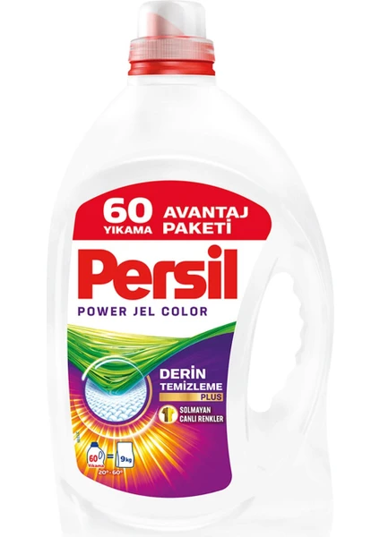 Sıvı Çamaşır Deterjanı Power Jel Color 3900 ml