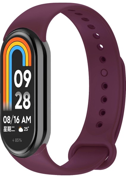 Kordon, Xiaomi Mi Band 8 ile Uyumlu Silikon Yumuşak Kayış