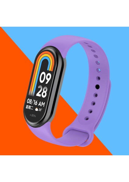 Kordon, Xiaomi Mi Band 8 ile Uyumlu Silikon Yumuşak Kayış