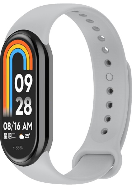 Kordon, Xiaomi Mi Band 8 ile Uyumlu Silikon Yumuşak Kayış