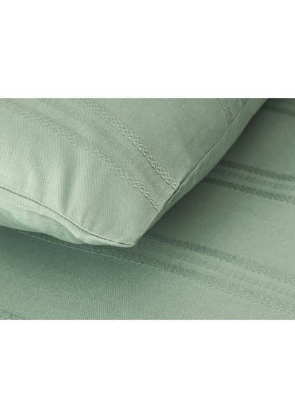 Fancy Premium Soft Cotton Tek Kişilik Nevresim Takımı 160X220 cm Seledon