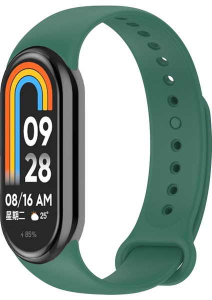 Kordon, Xiaomi Mi Band 8 ile Uyumlu Silikon Yumuşak Kayış