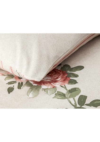 Rose Bouquet Kolay Ütülenir Tek Kişilik Nevresim Takımı 160X220 cm Pembe