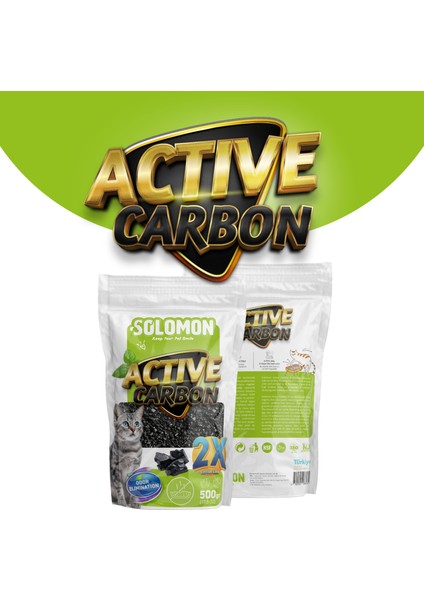 Active Carbon Kedi Kumu Koku Giderici 500 gr