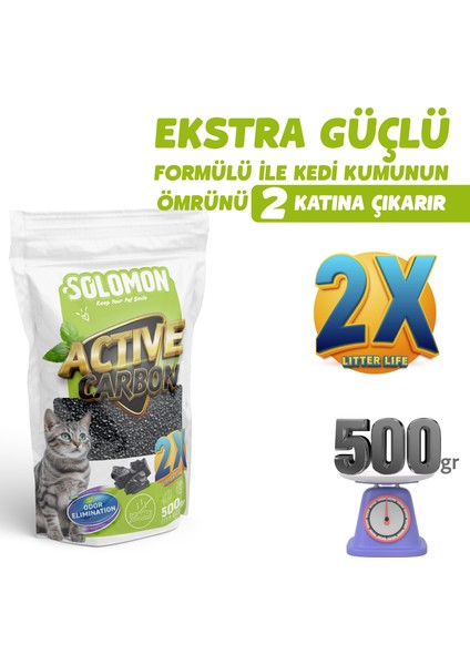 Active Carbon Kedi Kumu Koku Giderici 500 gr