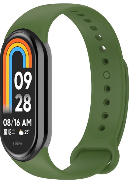 Kordon, Xiaomi Mi Band 8 ile Uyumlu Silikon Yumuşak Kayış