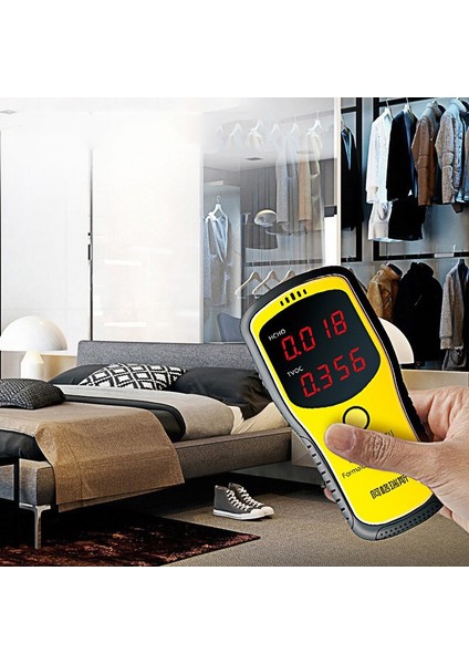 Taşınabilir Formaldehit Sensörü Profesyonel Dijital Hava Kalitesi Monitörü Gaz Analizörü Test Cihazı Ölçer LCD Hcho Tvoc (Yurt Dışından) indirimleri