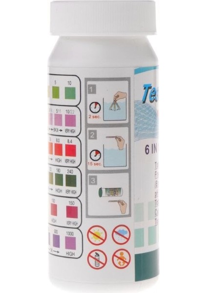 50 Adet 6in1 Spa Havuz Suyu Kalitesi Test Şeritleri Ph Klor Sertliği Alkalinite (Yurt Dışından) fırsatları