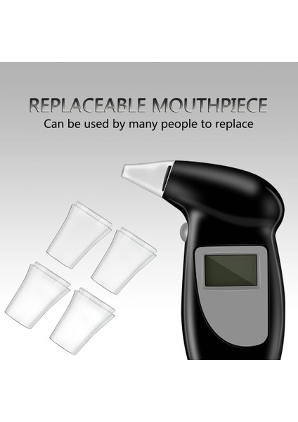 Dijital Nefes Test Cihazı Breathalyzer Analiz Cihazı Test Anahtarlık Breathalizer Breathalyser Cihazı LCD Ekran (Yurt Dışından) fiyatları