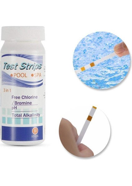 In 1 Yüzme Havuzu Spa Su Test Şeritleri Ph Klor Alkali Asit Ph Asit Testi Brom Kağıt Alkali Sertlik Klor Aracı B3M6 (Yurt Dışından) indirimleri