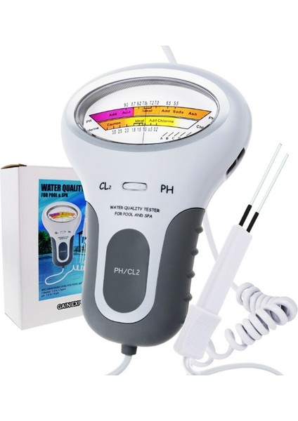 Cl2 Klor Klor Metre Ph Test Cihazı Ph Klor 2in1 Su Kalitesi Test Cihazı Cl2 Havuz Akvaryum Aracı Için Ölçüm (Yurt Dışından)