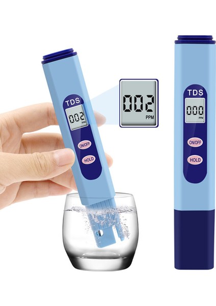 Topraksız Su Saflığı LCD Ekran Elektrikli Akvaryum Test Kalemi Yüksek Doğruluk Dijital Ekran Taşınabilir Iletkenlik Ppm Tds Metre (Yurt Dışından)