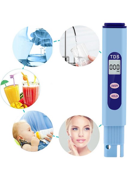 Topraksız Su Saflığı LCD Ekran Elektrikli Akvaryum Test Kalemi Yüksek Doğruluk Dijital Ekran Taşınabilir Iletkenlik Ppm Tds Metre (Yurt Dışından)