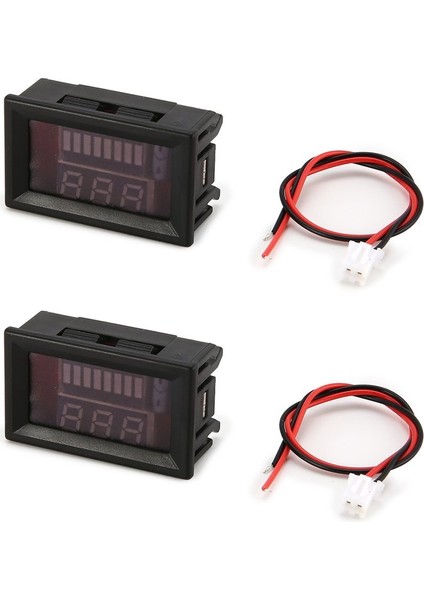 Adet 5V-70V Dijital Ekran Paneli Pil Voltmetre Gerilim Ölçerdisplay Mavi (Yurt Dışından)