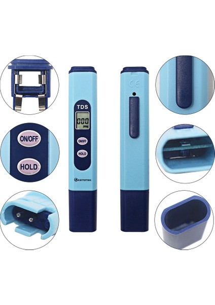 Dijital Ph Tds Metre Test Cihazı Taşınabilir Kalem 0.01 Yüksek Doğru Filtre Ölçme Su Kalitesi Saflık Test Aracı Akvaryum Havuzu Için (Yurt Dışından)