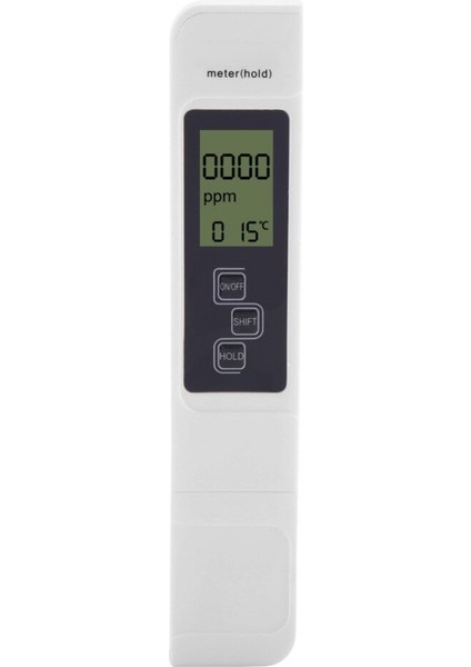 3'ü 1 Arada Toplam Çözünmüş Katı Su Kalitesi Monitörü Çok Fonksiyonlu Dijital LCD Su Test Cihazı Sıcaklık Ec Metre Içecek Için (Yurt Dışından)