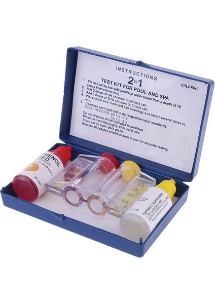Ph Klor Su Kalitesi Test Kiti Yüzme Havuzu Topraksız Akvaryum Test Cihazı (Yurt Dışından) fiyatları