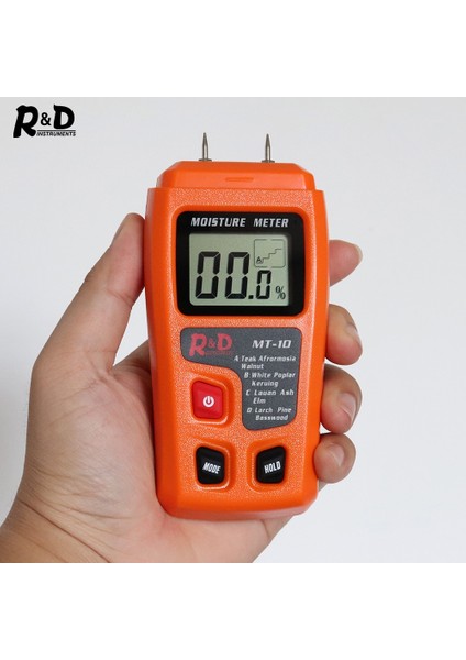 Ar-Ge Mt-10 EMT01 Ahşap Nem Ölçer Ahşap Nem Test Cihazı Higrometre Kereste Nemli Ağaç Yoğunluk Test Cihazı Gri Turuncu (Yurt Dışından)