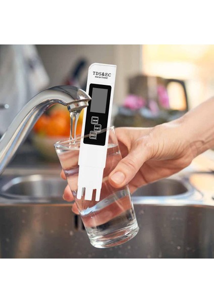 Ph Ölçer Tds Ec Metre Tds Ph Test Cihazı 3'ü 1 Arada Dijital LCD Su Test Kalemi Su Saflığı Ppm Filtre Topraksız Su Monitör Havuzu (Yurt Dışından)