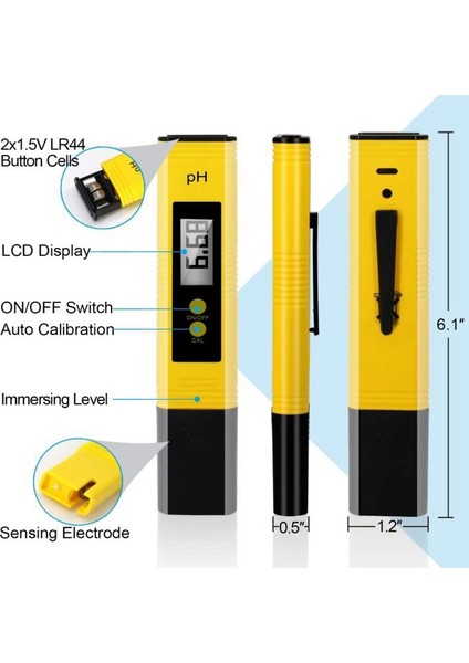 Top!-Ph Metre-Tds Metre-Dijital Su Test Cihazı-Dijital LCD Su Test Araçları Kalem Taşınabilir Ppm Su Kalitesi (Yurt Dışından) fiyatları