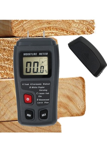 MT10 Iki Pimli Dijital Ahşap Nem Ölçer 0-99.9% Ahşap Nem Test Cihazı Kereste Nemli, Büyük LCD Ekran 40% Kapalı (Yurt Dışından)