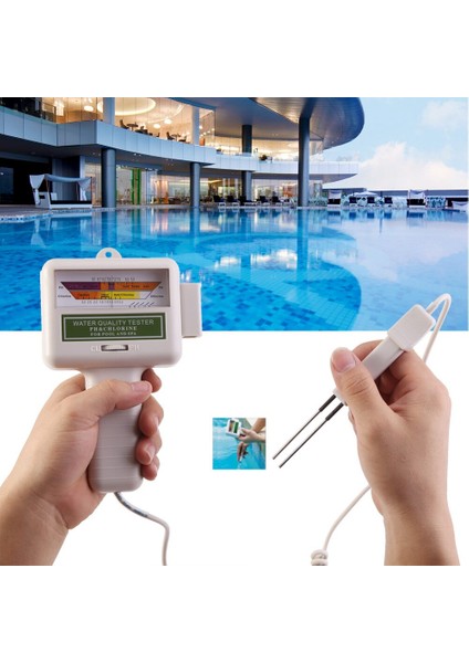 PC101 Ph Ölçer Havuz Suyu Test Cihazı Potansiyel Test Cihazı Ph/cl2 Yüzme Havuzu Spa Için Klor Analizi Seviye Ölçer Ph Test Cihazı 1 (Yurt Dışından) fiyatları
