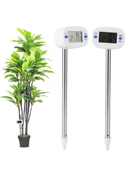Nem Ölçer Mini Elektronik Toprak Sıcaklığı Nem Ölçer Sıcaklık Nem Test Cihazı Bahçe Bitkileri Toprak Için (Yurt Dışından)
