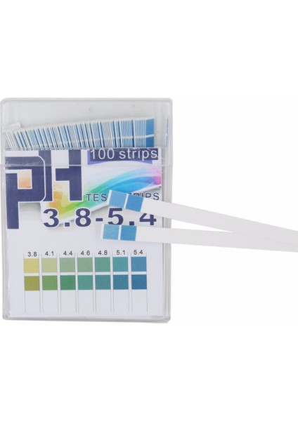 100 Şerit Kısa Menzilli Ph Alkali Asit 3.8-5.4 Gösterge Turnusol Kağıdı Ph Test Şeritleri 20% Kapalı (Yurt Dışından) fırsatları