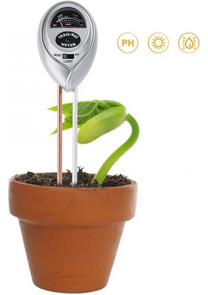 In 1 Ph Ölçer Fonksiyonu Toprak Test Cihazı Nem Ölçer Nem Monitör Işığı Ph Probu ile Ph Test Cihazı (Yurt Dışından) indirimleri