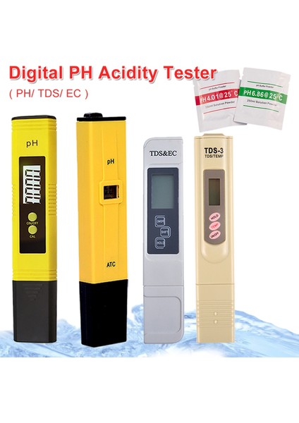0.0-14.00PH/0-9990PPM Taşınabilir Dijital Ph/tds/ec Metre Test Cihazı Kalem Akvaryum Havuz Su Kalitesi Laboratuvarı Ph Monitör Su Saflığı (Yurt Dışından) fiyatları