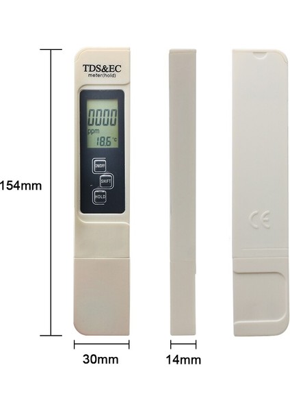 Taşınabilir Su Tds Metre Kalem Ec Iletkenlik Test Cihazı Içme Suyu Gübre Konsantrasyonu Için Su Kalitesi Monitörü (Yurt Dışından) modelleri