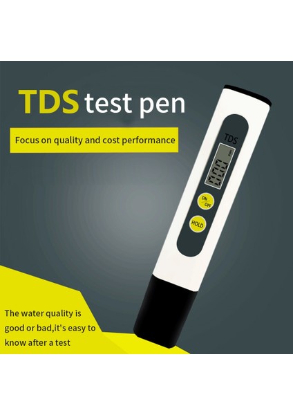 Elektrik Saflık Ev Iletkenlik Test Cihazı Kalem Su Geçirmez Algılama Tds Metre Topraksız Içme Taşınabilir Dijital Su Analizörü (Yurt Dışından)